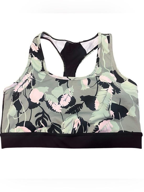 LuLaRoe Other - Lularoe Rise Invincible Sports Bra Green Floral Wireless Racerback Women Large